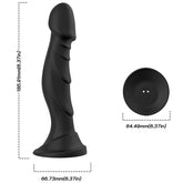 ARMONY - VIBRADOR Y PLUG ANAL CON CONTROL REMOTO NEGRO